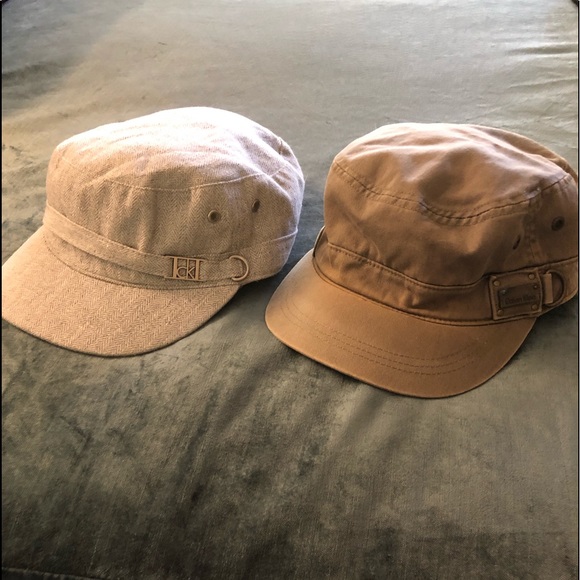 Calvin Klein Accessories - Calvin Klein military hat. Set of 2, both worn in.